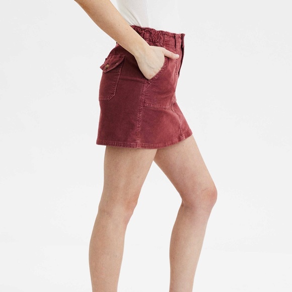 American Eagle Maroon Skirt - Picture 3 of 5